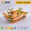 Transparent PET blister plastic disposable tray for mashroom