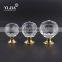 1 3/8 inch clear zinc base specialty drawer glass crystal knobs