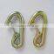 Metal Zinc Galvanized Snap Hook, Simple Hook, Spring Hook