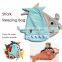 50PCS MOQ knitted personalized winter warmth baby shark sleeping sack