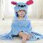 Animal leopar fretted printed bathrobe for kids