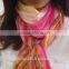 Fashion Silk Scarves Made in Vietnam, Colorful Woven Silk Scarf for Lady