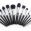 15pcs Pro Makeup Brushes Set Powder Foundation Eyeshadow Eyeliner Lip Brush Kits