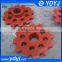 Wear resistance forged wheel for bucket elevator