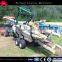 ATV timber trailer,3 ton forestry trailer with grab,quad bike log trailer crane