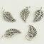 Silver Leaf Beads DIY Sterling Silver Jewelry For Bracelets