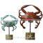 Blue and red resin crab figurine crab decor
