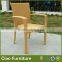 outdoor PE rattan furniture garden arm chair with cushion