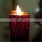 natural wood candle holders