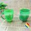 280ml plastic color changing plastic mugs with handles