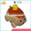 Wholesale popular wooden kids animal baby rattle toy cheap baby animal baby rattle sound toy W08K004