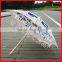 Anji umbrella factory 100% cotton handmade wooden stick lace parasol