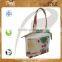 Customize See through PVC/ PP Laminated juco bag with pouch