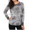 Ladies Long Sleeve Tie Dye Sweater