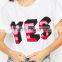 Cheap Wholesale 100% Cotton Crop Top Women Custom Printed Short Sleeve Cropped T-Shirt White Crop Tee
