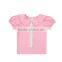 2017 New Design Shirts Casual Clothing Summer Pearl Lace Girl Shirt Cotton