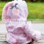 High quality fancy cotton bathrobe in pink poodel