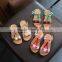 S16884A girls new design fashion flat summer sandals 2017