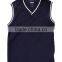 England style V neck sweater vest unifrom sleeveless sweater