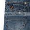 High quality multi pocket organ bag style embroidery patch 100% cotton oem baggy jeans for children