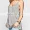 Wholesale Sleeveless Sexy Spaghetti Strap Backless Solid Color Tank Top Blouse Ladies Plus Size Tops