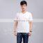 Men Bamboo V-neck Summer Basic Breathable T-shirt