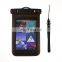 Black Waterproof Case Pouch Dry Bag with Neck Strap for Mobile Phone