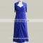 RP0044 Real Sample Dress Half Sleeve Jacket Ruched Top Beaded Floor Length Long Blue Evening Dresses Chiffon Evening Gowns