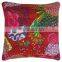 Tropical Kantha Cushion Cover Indian Fruit Print Kantha Pillow Cushion Cover Set Of 18 Pcs Lot