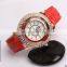 godbead Women's Leather Strap Watches with Crystal Diamond Creative Ladies Fashion Watches Best Female Watches Brands