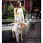 Woman clothing fashion knitted sweat suit tight pullover and skirt