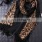 factory wholesale latest design autumn lady fashion double side cashmere scarf leopard printed long tassel pashmina scarf shawl