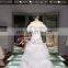 1A336 High Challenge Ruffle Flower White Princess Wedding Dress In Paris Place Wedding House 2016