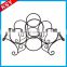 Wholesale Promotional Price Home Decorative Round Metal Wall Wine Mounted Rack