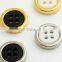 BS054 4 holeS ABS plastic gold plating buttons