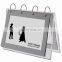 Transparent plexiglass latest acrylic calendar stand