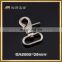 Zinc Alloy Metal Fixed Snap Hook Spring, Custom Plated Snap Hook For Dog Collar Strap