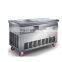 Philippines/thailand Double Square Pan fried ice cream roll machine