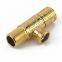 All copper gold thickened hot and cold water triangle valve water stop valve