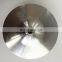 GT15-25 702549-0019/702549-0010 1102-022-404 42.87/59.48mm 6+6 blades  high performance aluminum 2618/billet compressor wheel