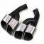 Km for Cayenne Turbo style 958 2015-2017 exhaust tip exhaust pipes muffler tips tail pipe wire drawing