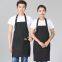 Fashion canvas apron custom logo printing milk tea coffee flower shop baking hot pot shop men and women overalls