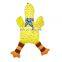 Durable pet dog chew toys squeaky canvas chicken toy for dog teeth cleaning