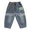 6292 Children Clothing Spring Young Girl Casual Pants Jeans With Pocket