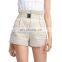 TWOTWINSTYLE Fashion Shorts For Women High Waist Straight Drawstring Loose Plus Size Cotton Casual