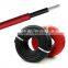 solar pv cable 4 mm single core black red solar cable