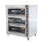 3 decks 6 trays electric glass door baking oven