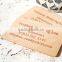 Custom Made Logo and Painted Color Wooden Business Card,wood Name Card