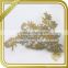 China manufacturer wholesale gold AB color wedding bridal applique FHA-049                        
                                                                                Supplier's Choice