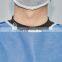 disposable SMS medical isolation gowns blue